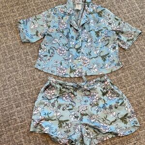 Joie Floral Lounge Set in Sage and Blush